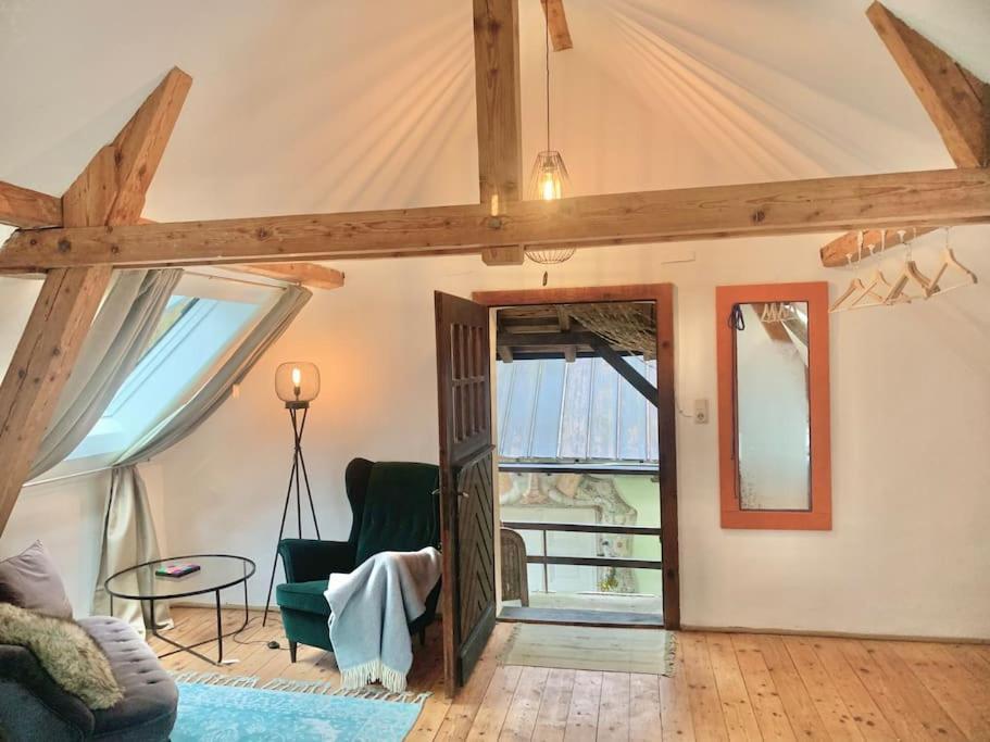 Appartement Kleine Kunstremise Mit Holzofen Burg Freienfels à Weinbach Extérieur photo